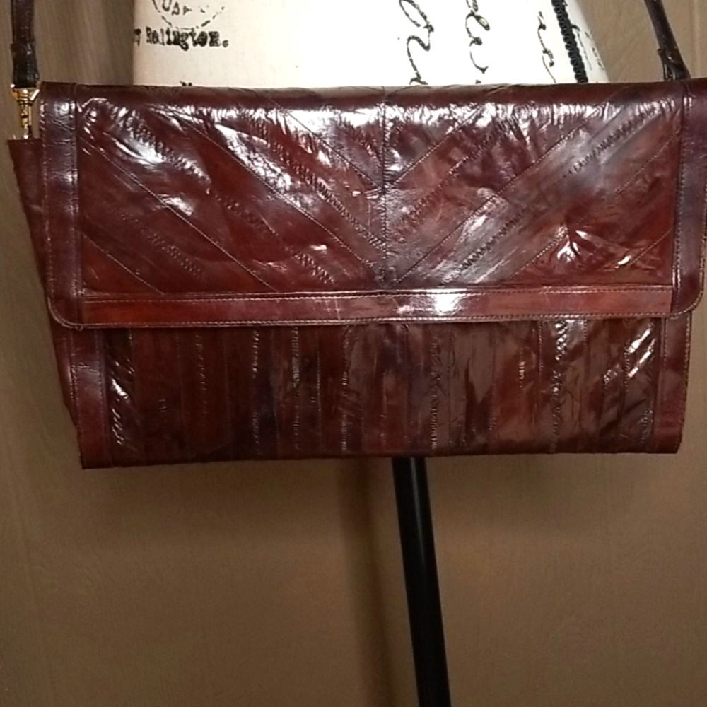 Vintage Eelegance-eel skin purse